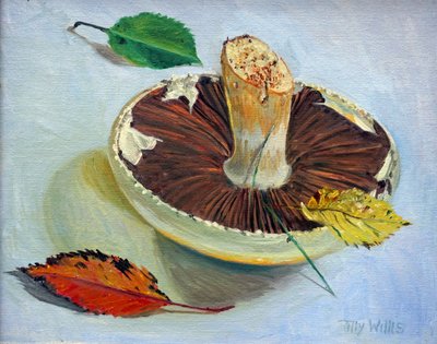 Ainda vida outonal, 2017, óleo de Tilly Willis